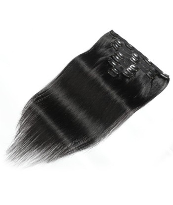 Extensiones de clip rectos negros 120 gr france