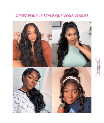 Miami Hairflex 9x6 Body Wave 250% HD -pruik l'évolution des habitudes 