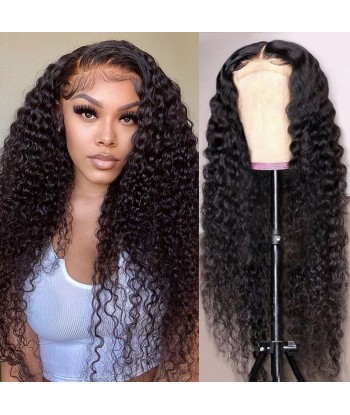 WIG 6x6 Deep Wave Wig Wig -draden - Dichtheid 150% - Volumine -effectie 2024